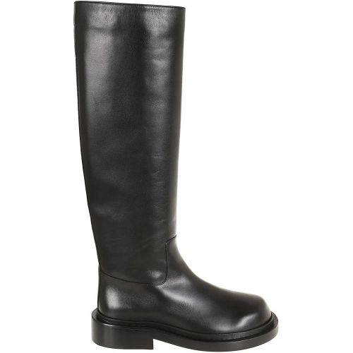 Stiefel - Low Knee-High Leather Boots With Rubber Sole - Gr. 36 (EU) - in - für Damen - Jil Sander - Modalova