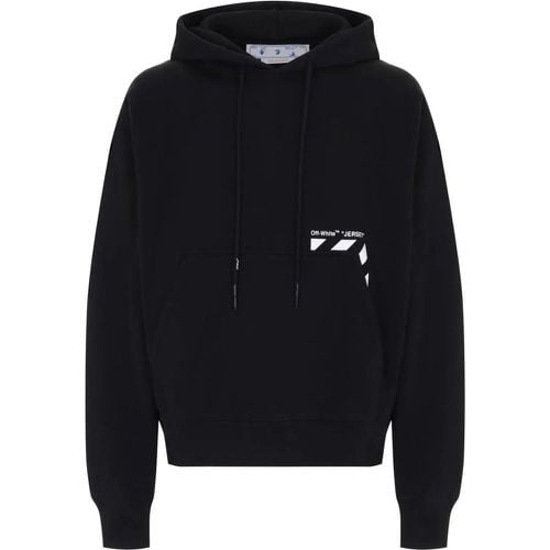 Diagonal Pocket Skate Logo Hoodie - Größe M - Off-White - Modalova