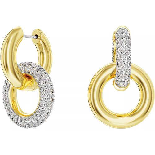 Ohrringe - Dextera hoop earrings, Asymmetrical design, Interl - Gr. unisize - in Weiß - für Damen - Swarovski - Modalova