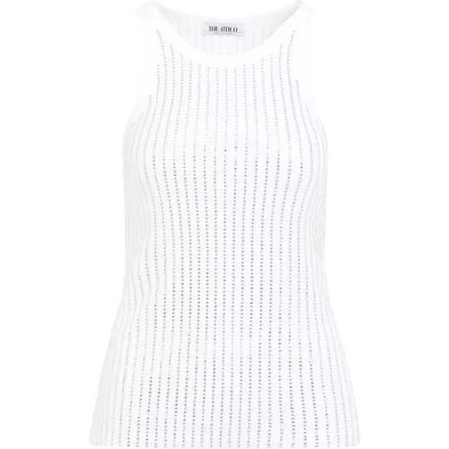 Crystal Cotton Ribbed Jersey Tank - Größe 38 - The Attico - Modalova