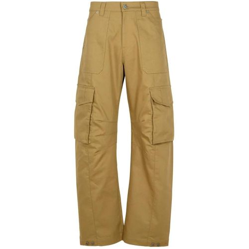 Beige Cotton Blend Cargo Pants - Größe 46 - Golden Goose - Modalova