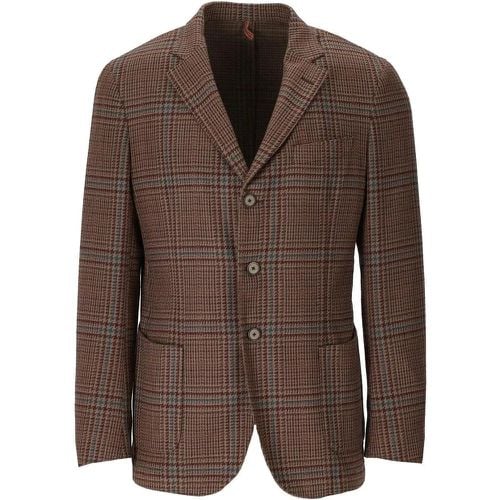 TARTAN EINREIHIGE JACKE - Größe L - SANTANIELLO - Modalova