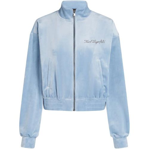 HOTEL KARL VELOURS-SWEATSHIRT MIT REISSVERSCHLUSS - Größe L - Karl Lagerfeld - Modalova