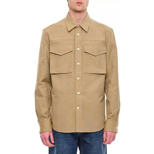 Cotton Military Pocket Shirt - Größe 15 ,5 - brown - alexander mcqueen - Modalova