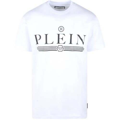 Round Neck Ss Logo T-Shirt - Größe M - weiß - Philipp Plein - Modalova