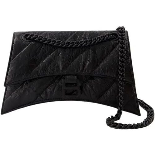 Shopper - Crush Chain S Shoulder Bag - Leather - Black - Gr. unisize - in - für Damen - Balenciaga - Modalova