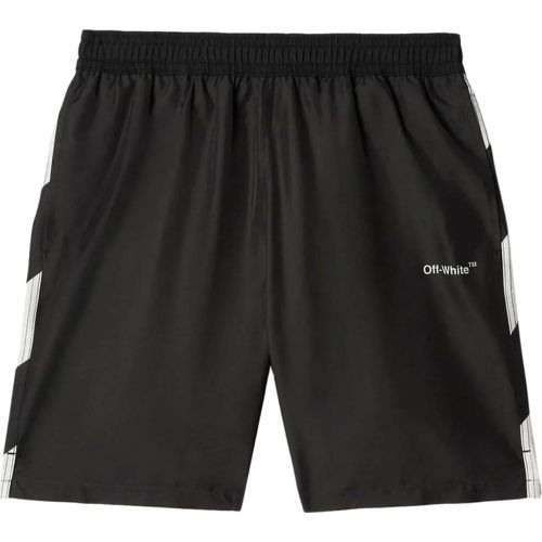 Diagonal Logo Surfer Swim Shorts - Größe S - Off-White - Modalova