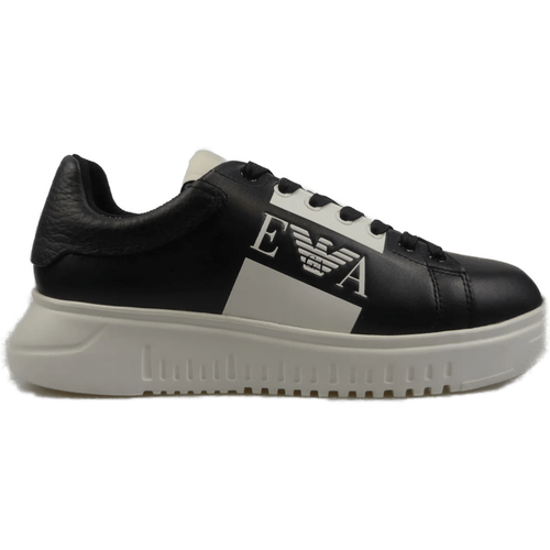 Low-Top Sneaker - Sneakers in pelle bicolore - Gr. 40 (EU) - in - für Damen - Emporio Armani - Modalova