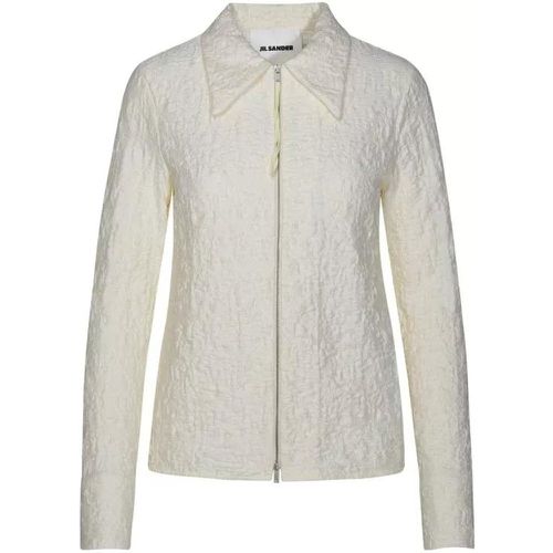 Ivory Cotton Jacket - Größe 34 - Jil Sander - Modalova