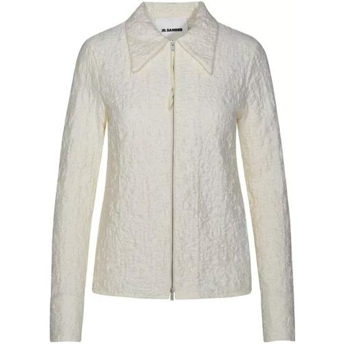 Ivory Cotton Jacket - Größe 34 - gray - Jil Sander - Modalova