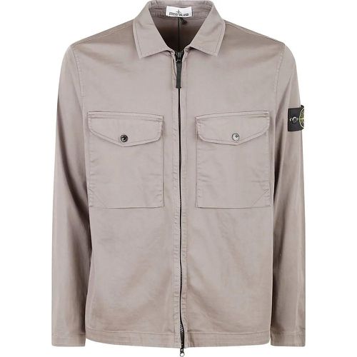 Shirts Dove Grey Gray - Größe L - Stone Island - Modalova