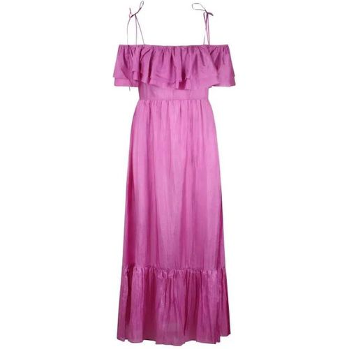 Ruffled Silk Long Dress - Größe M - The Rose Ibiza - Modalova