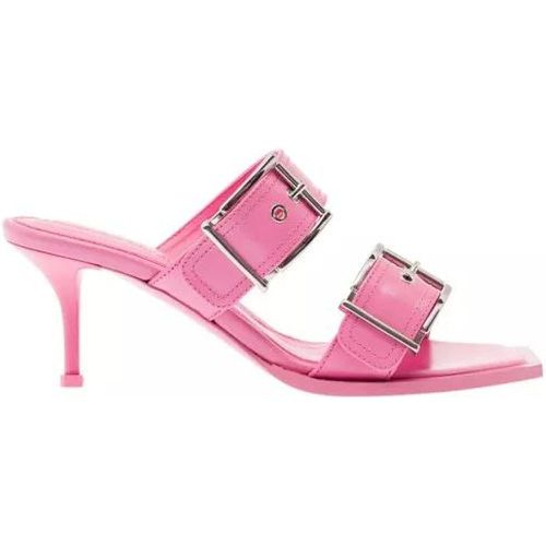Sandalen & Sandaletten - Leather Sandal - Gr. 37 (EU) - in Rosa - für Damen - alexander mcqueen - Modalova