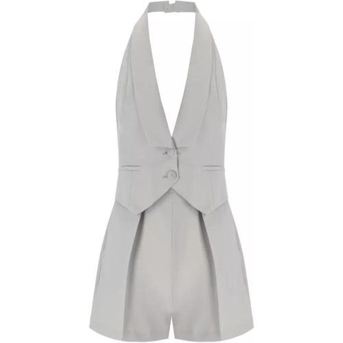 Pearl Grey Short Jumpsuit - Größe 38 - gray - Elisabetta Franchi - Modalova