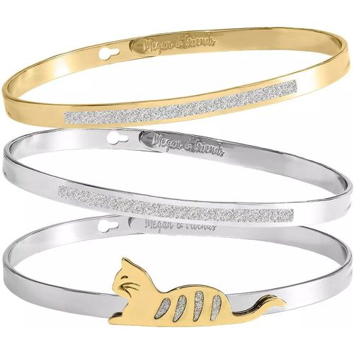 Armband - Bangle Set Cat - Gr. M - in Mehrfarbig - für Damen - Megan & Friends - Modalova
