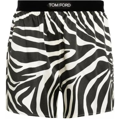 White/Black Zebra Shorts - Größe M - black - Tom Ford - Modalova