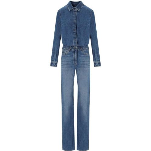 Blue Denim Jumpsuit - Größe 38 - Elisabetta Franchi - Modalova