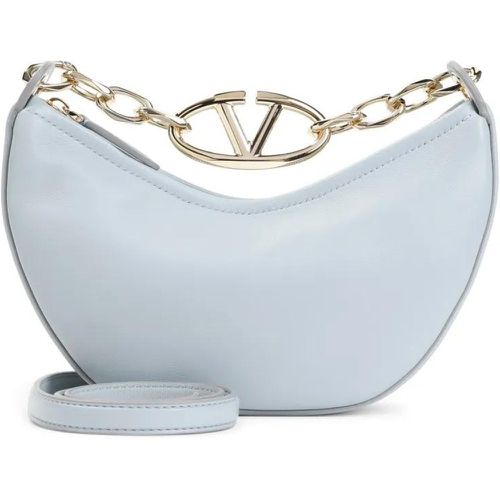 Shopper - Vlogo Moon Light Blue Lamb Leather Shoulder Bag - Gr. unisize - in - für Damen - Valentino - Modalova