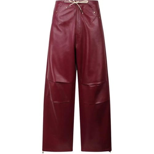 Daisy Plonge Nappa Leather Military Trousers - Größe 38 - Darkpark - Modalova