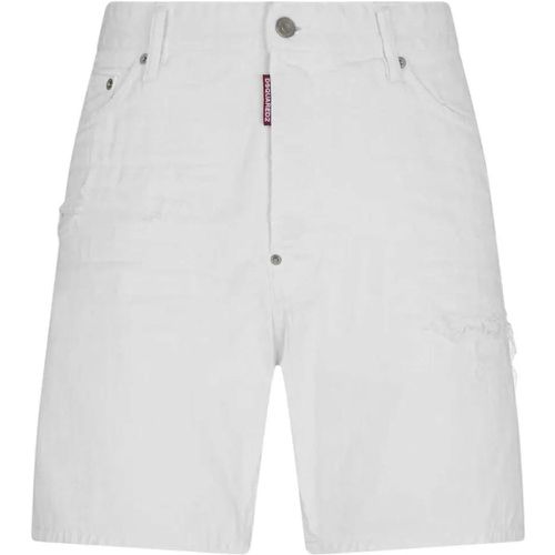 White Bull Denim Shorts - Größe 52 - Dsquared2 - Modalova