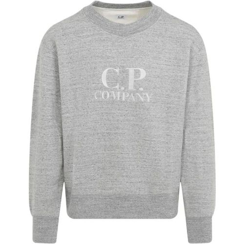 Gray Cotton Crewneck Sweatshirt - Größe L - CP Company - Modalova