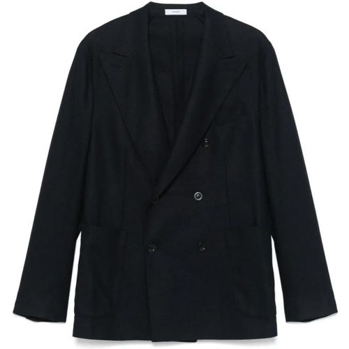 Midnight Blue Double-Breasted Jacket - Größe 48 - Boglioli - Modalova