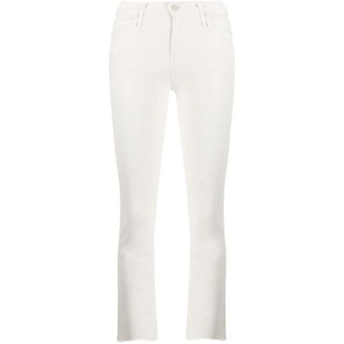 Cream Puffs White Cotton Blend Flared Cropped Jean - Größe 24 - Mother - Modalova