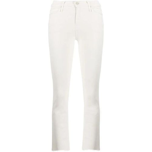 Cream Puffs White Cotton Blend Flared Cropped Jean - Größe 26 - Mother - Modalova