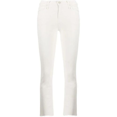 Cream Puffs White Cotton Blend Flared Cropped Jean - Größe 27 - Mother - Modalova