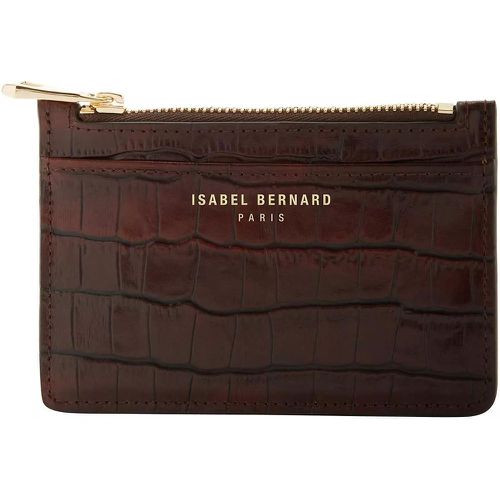 Portemonnaie - Honoré Aveline Croco Brown Calfskin Leather Card H - Gr. unisize - in - für Damen - Isabel Bernard - Modalova