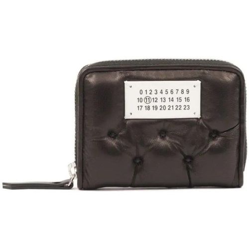 Portemonnaies - Jet Black Leather Coin Purse - Gr. unisize - in - für Damen - Maison Margiela - Modalova