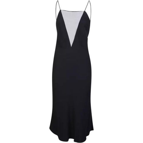 Ultra-Sheer Mesh Insert Black Dress - Größe 38 - Stella Mccartney - Modalova