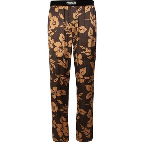 Silk Pajama-Style Pants - Größe L - brown - Tom Ford - Modalova