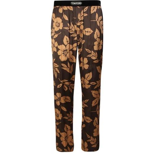 Silk Pajama-Style Pants - Größe S - brown - Tom Ford - Modalova