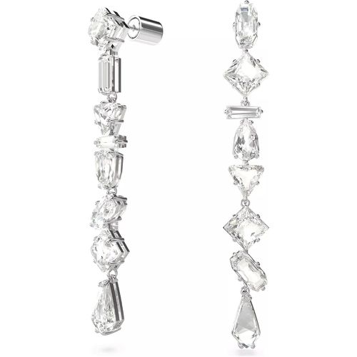 Ohrringe - Mesmera drop earrings, Mixed cuts, Long, Rhodium p - Gr. unisize - in Weiß - für Damen - Swarovski - Modalova