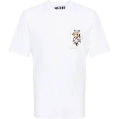 T-shirts and Polos White - Größe L - Moschino - Modalova