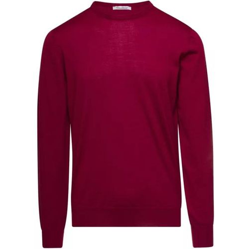 Red Crewneck Sweater With Long Sleeves In Cashmere - Größe 52 - red - Gaudenzi - Modalova