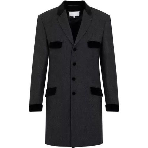 Charcoal Wool Long Jacket - Größe 40 - Maison Margiela - Modalova