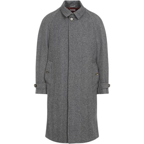 Medium Grey Wool Coat - Größe 48 - BRUNELLO CUCINELLI - Modalova