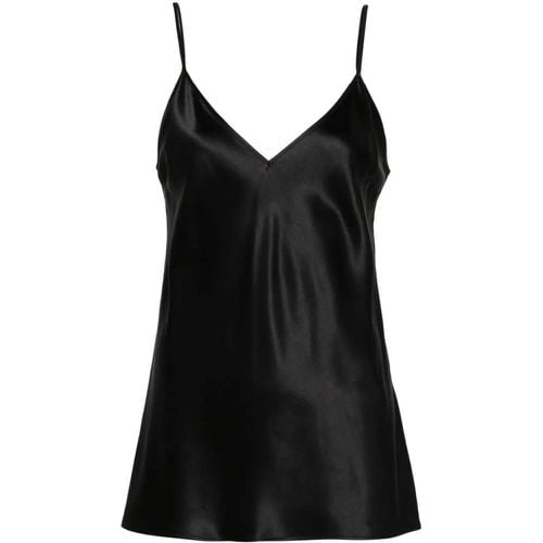 Black V-Neck Silk Top - Größe 38 - joseph - Modalova