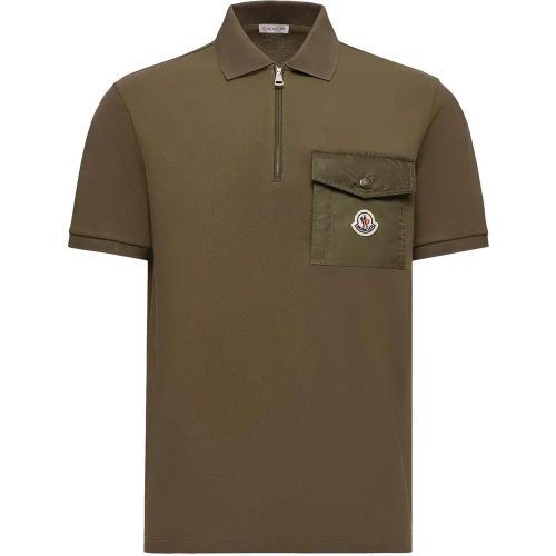 Heren Ss Polo - Größe L - Moncler - Modalova