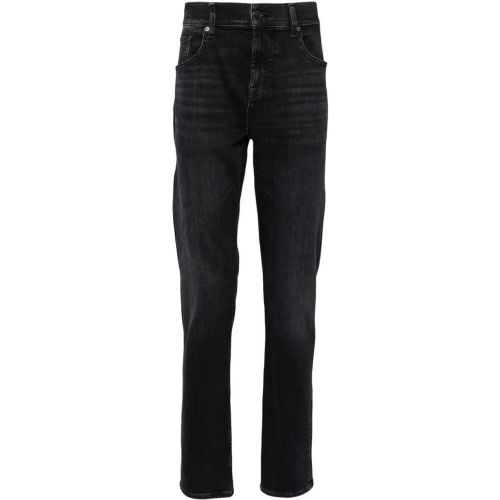 Black Stretch-Cotton Denim Jeans - Größe 32 - Seven for all Mankind - Modalova