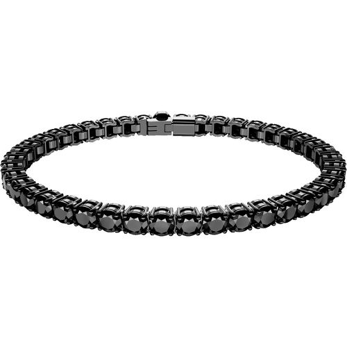 Armband - Matrix Tennis bracelet, Round cut, , - Gr. M - in Schwarz - für Damen - Swarovski - Modalova