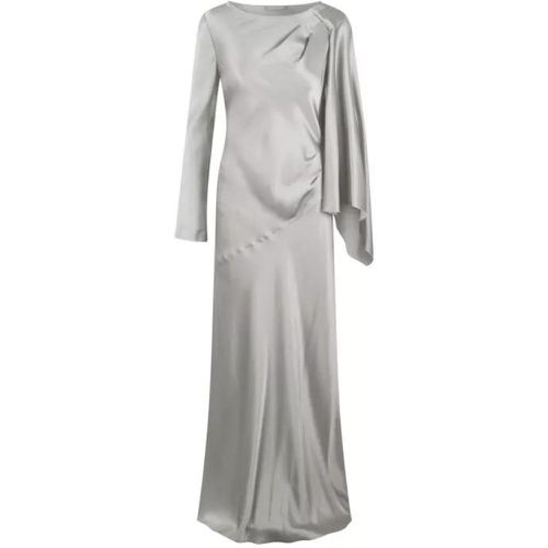 Satin Long Dress - Größe 42 - weiß - alberta ferretti - Modalova