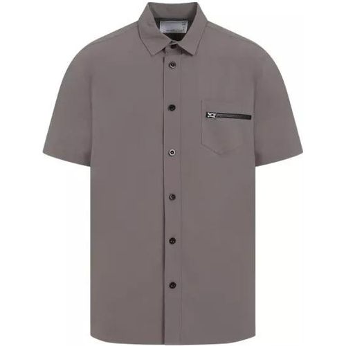 Taupe Matte Taffeta Shirt - Größe 4 - Sacai - Modalova