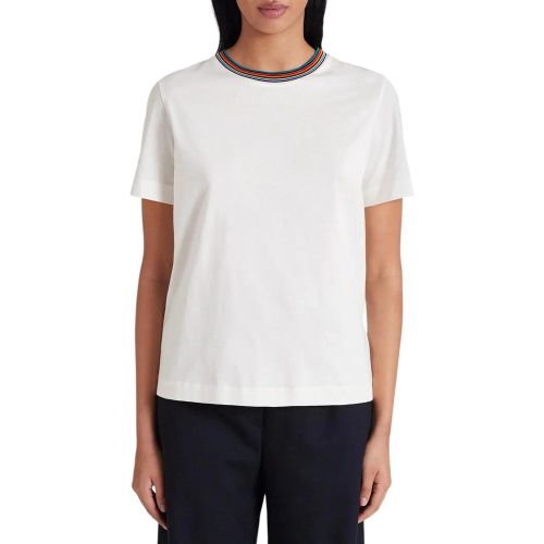 T-shirt blanc print iris bleu W1R 059VB N00084 01 - Größe S - Paul Smith - Modalova