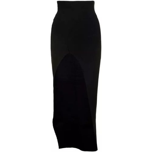 Theresa' Maxi Black Skirt With Wide Split At The F - Größe M - black - Rick Owens - Modalova