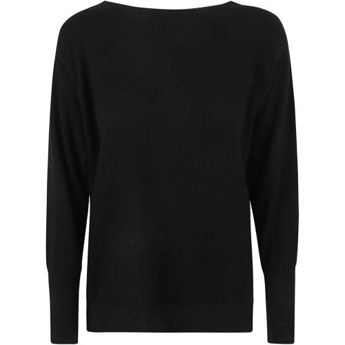 Black Relaxed-Fit Cashmere Sweater - Größe M - Rosso Puro - Modalova