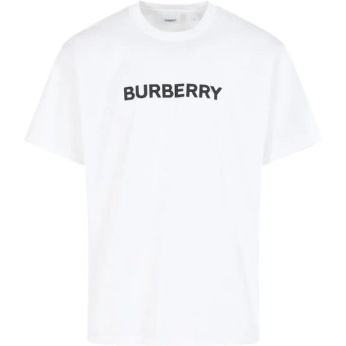 White Cotton Harriston T-Shirt - Größe M - weiß - Burberry - Modalova