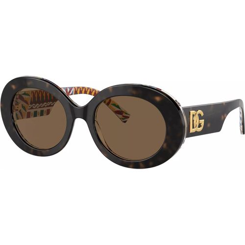 Sonnenbrille - 0DG4448 - Gr. unisize - in Braun - für Damen - Dolce&Gabbana - Modalova